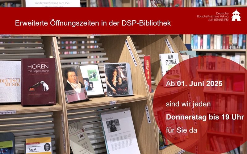 Erweiterte �ffnungszeiten in der Bibliothek
